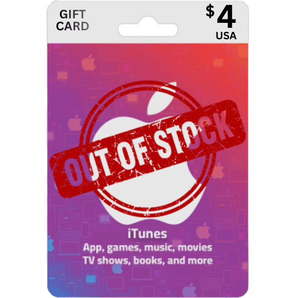 Itunes Gift Card 4 Usd