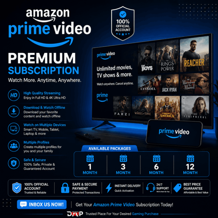 1 Month Prime Subscription